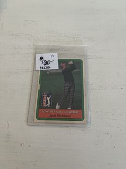 1981 DonRuss Golf Jack Nichlaus RC Statistical Leader