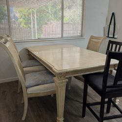 Light brown dining table