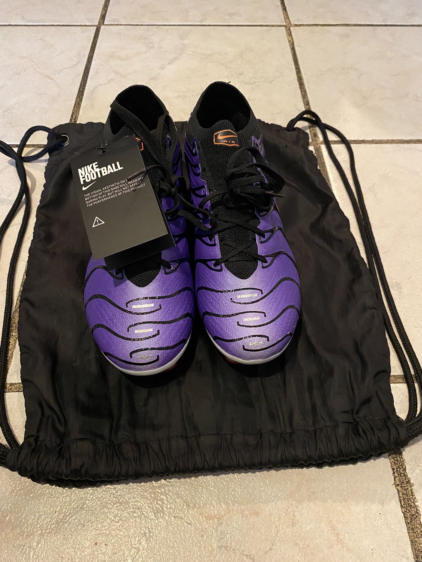 Kylian Mbappe Air Max Plus Voltage Purple Soccer Cleats