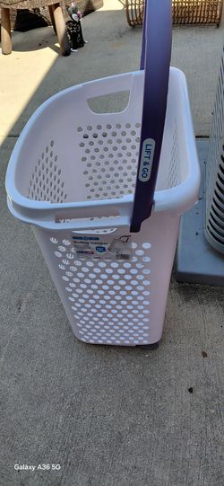Rolling Laundry Hamper with Lift & Go Handle
