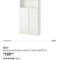 IKEA Billy Bookcase With Doors