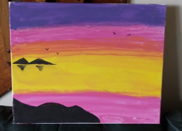 2 Paintings. . $25 Each. 18" X. 16"