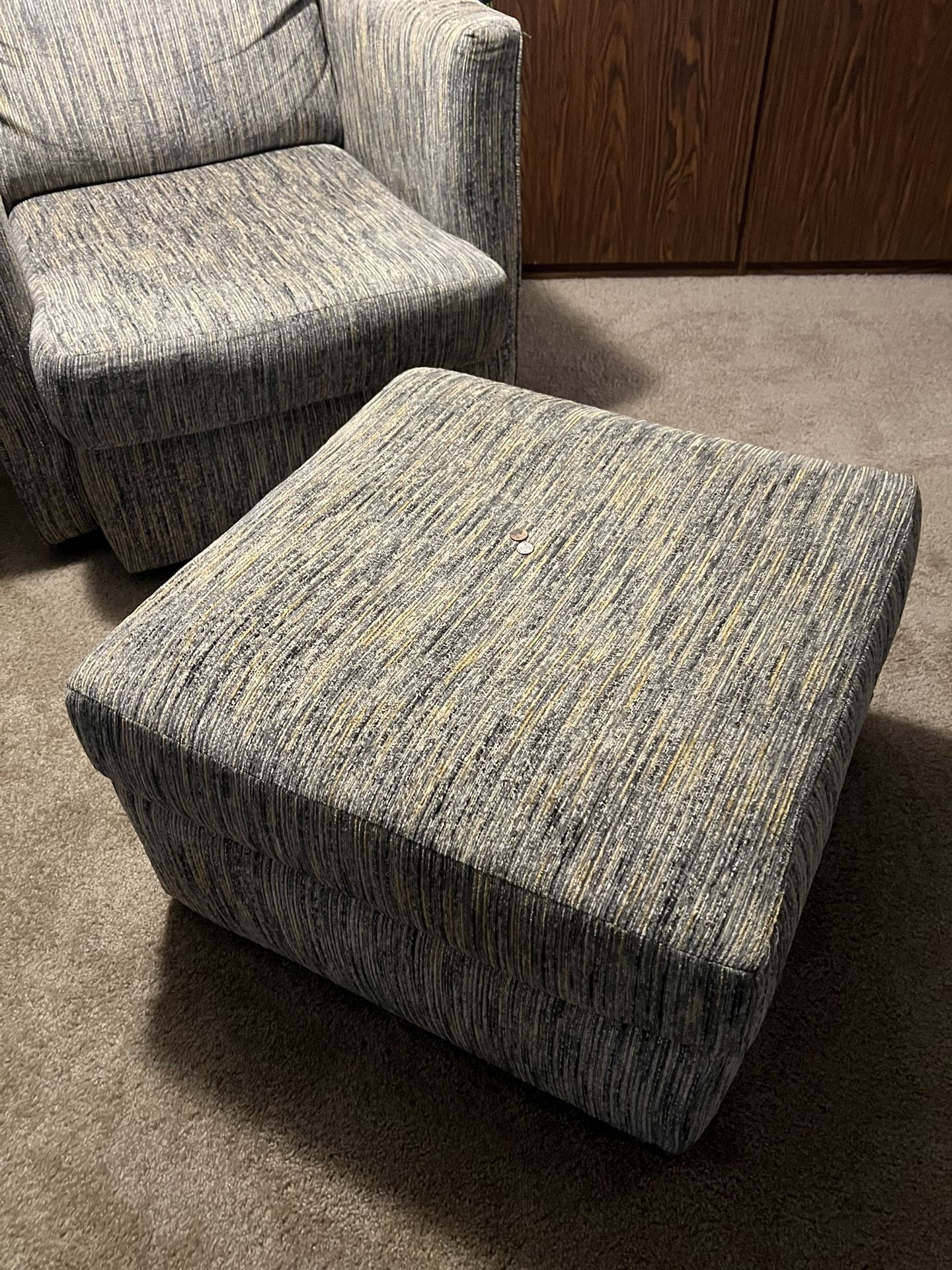 Love seat with ottoman