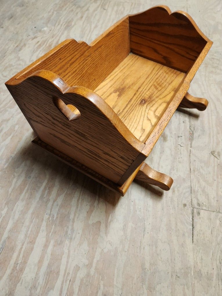 Rocking Wooden Bassinet