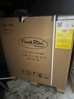 Brand New Atosa ATFS-50ES Commercial Natural Gas Fryer – Factory Sealed