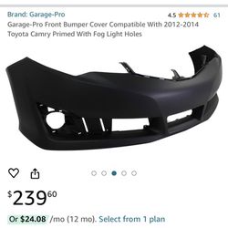 Camry Bumper And Headlight 