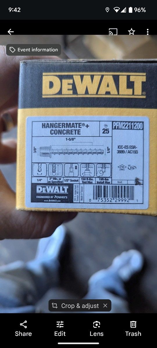 Internally Threaded Concrete Anchors