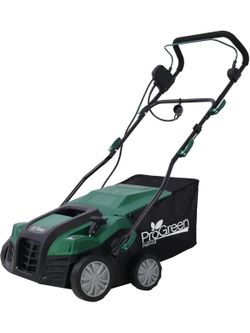 New in Box 2-in-1 16 in. Dethatcher Scarifier: 15 Amp Electric + 58 qt. Removable Bag