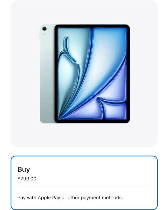 Ipad Air (M2) 2024 Blue 13-inch - New Sealed