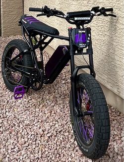 Ridstar Q20 1500W Electric Bike – Custom Black & Purple