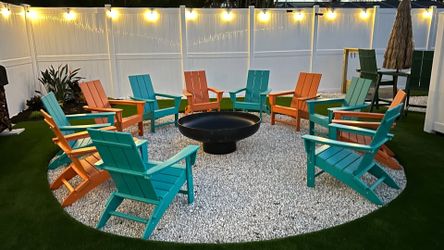 Premium Modern Poly Wood Adirondack Chair