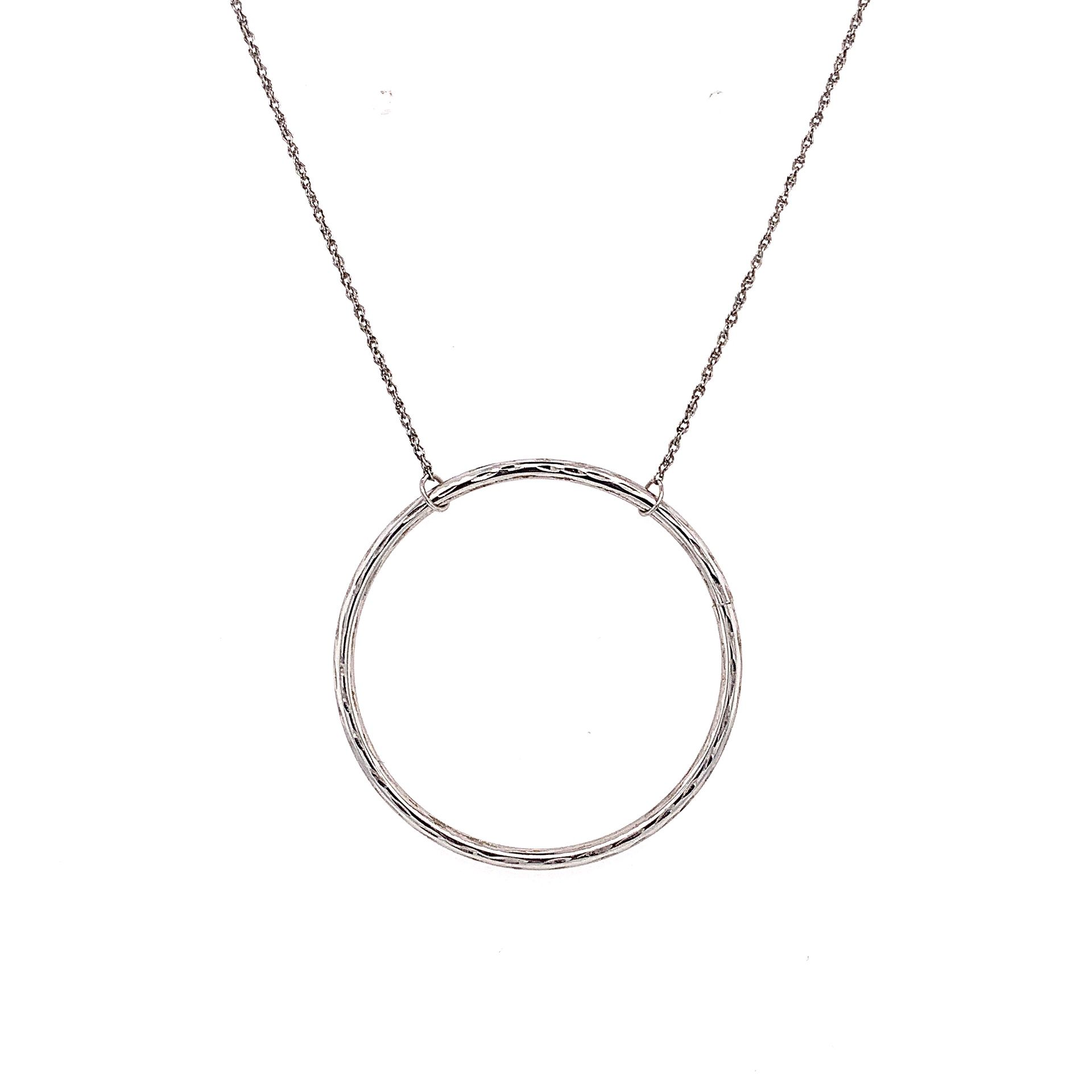 14k Circular Pendant Necklace