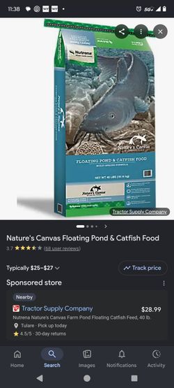 Pond fish food