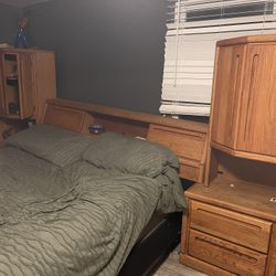 Queen Bed Set , Fridge, 