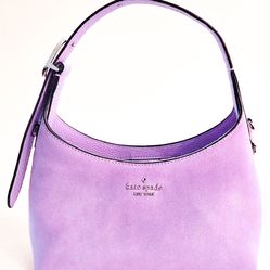 Kate Spade Suede Mini Shoulder Bag / Crossbody – Wisteria – Dust Bag – Unused