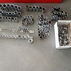 Metal Tools Box &  Sockets.. Extension.s.& More .