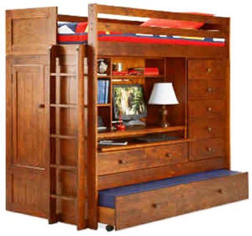 Bunk bed w/ loft,desk,dresser,storage, and trundle