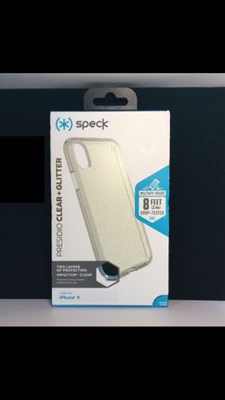 New iPhone X Speck Presidio Clear+Glitter case