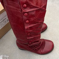 Red Boots Mizmooz Leather