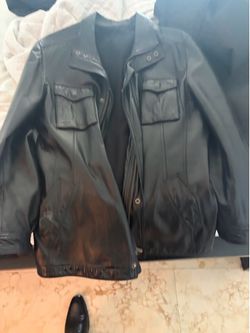 Leather Jacket Size Large