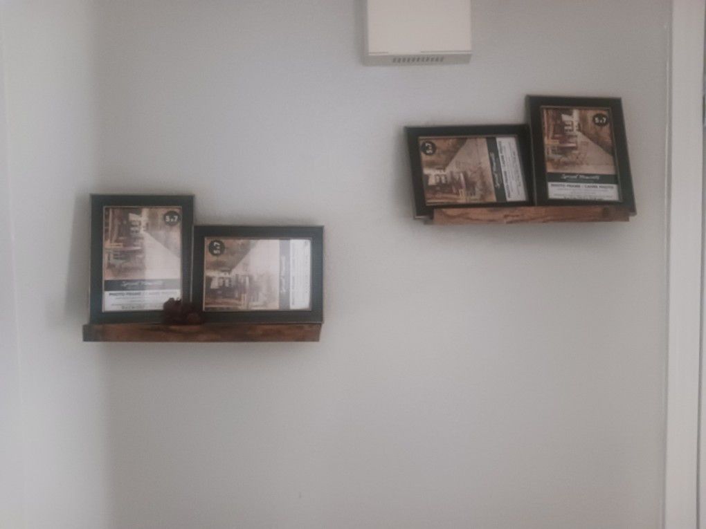 Wall Shelves (3) Piece Decorative Mirrors