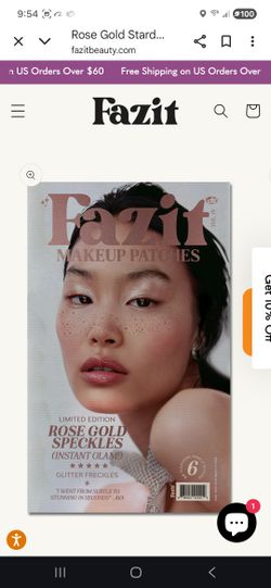 Rose Gold/Silver Face Freckles