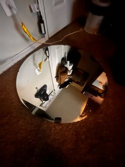 Large circle mirror