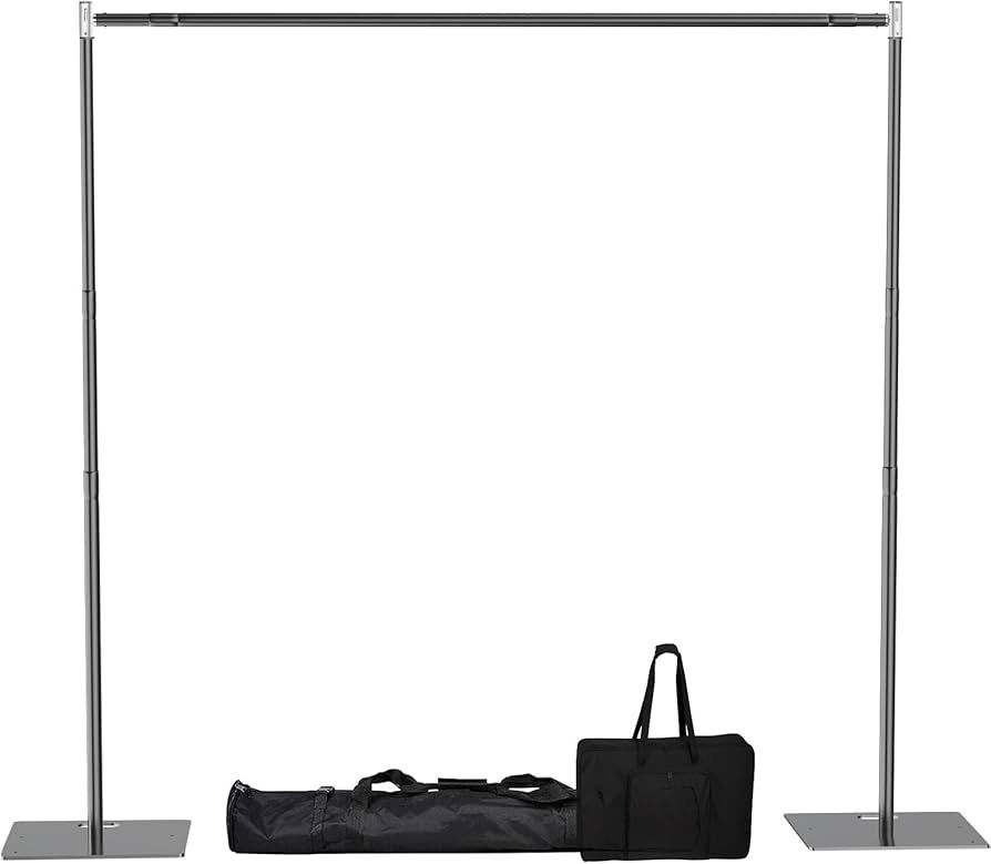 Pipe and Drape Backdrop Stand Kit 8x10 ft Adjustable Photo Background Backdrop Stand Heavy Duty