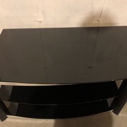 Tv stand/ 3 tier glass shelf