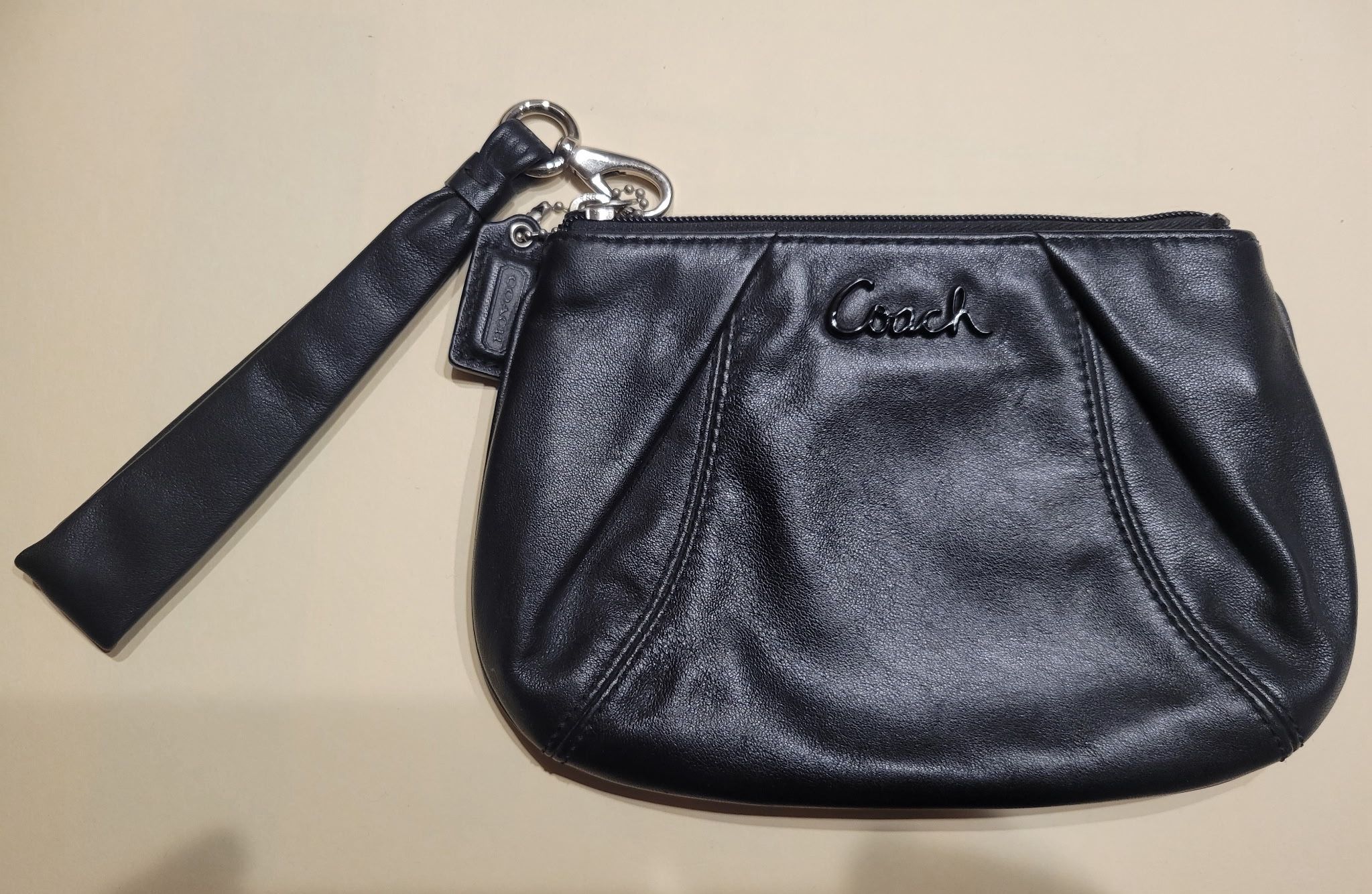 Authentic Coach Leather Wristlet- Brand New