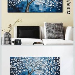 Wall Art，Large Canvas Wall Art for Living Room Bedroom Framed Canvas Wall Decor Modern Room 20"x40