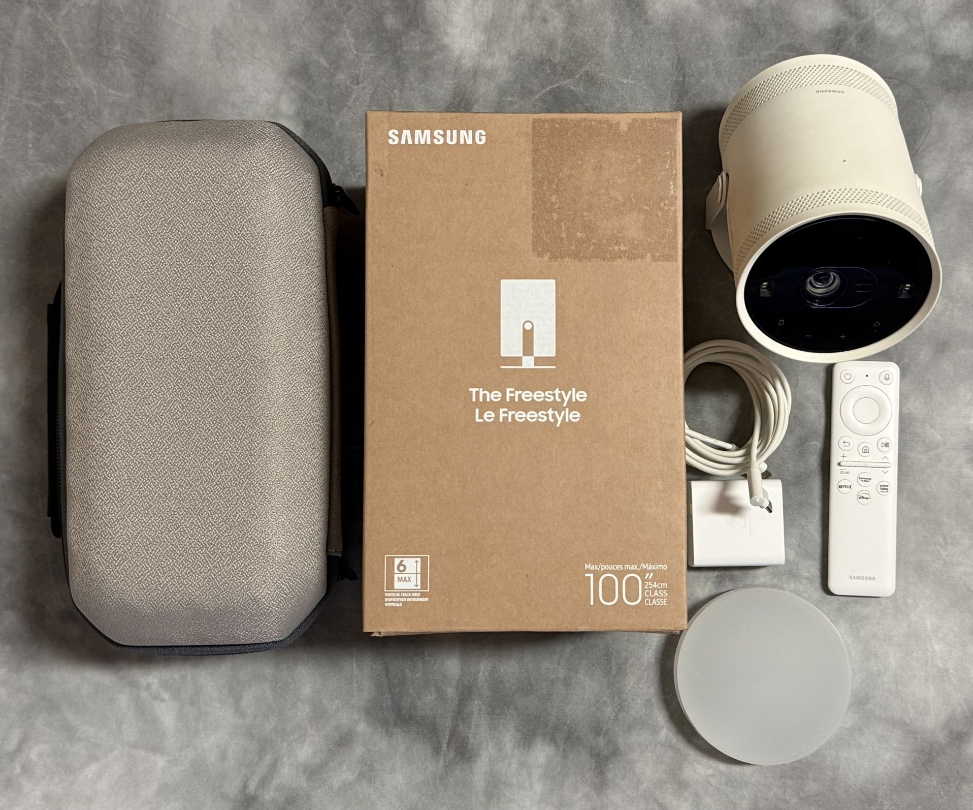 Samsung Freestyle Projector (Gen 1) + Carrying Case - 1080p FHD HDR Smart Portable