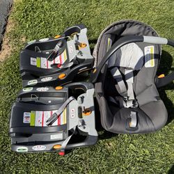 Chicco KeyFit 30 Car Seat And Two Bases