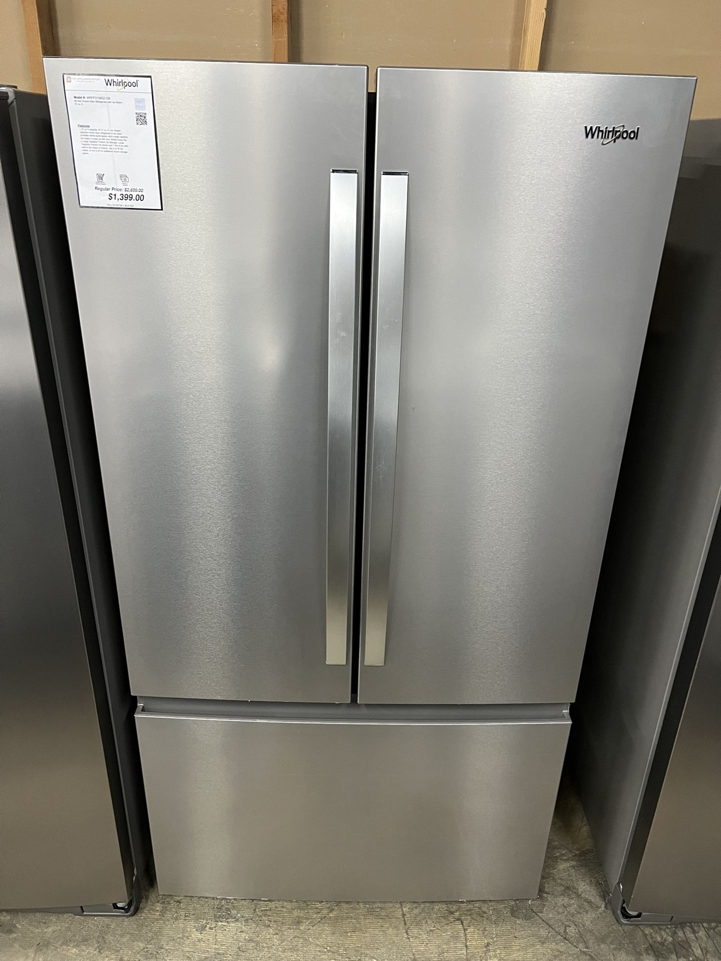 Whirlpool 31cu.ft French Door Refrigerator - 🔥NEW INVENTORY🔥