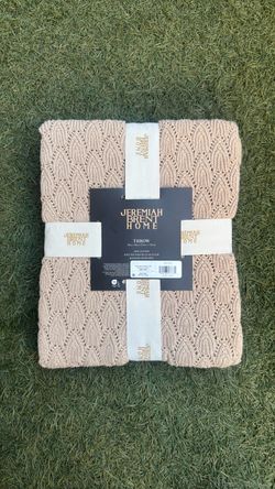 Jeremiah Brent Home Knitted Cotton Throw
