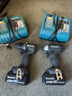 Makita Brushless 2 Tool Combo Kit With 2 Chargers 