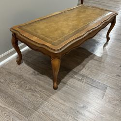 Solid Wood MCM Rectangle Coffee Table