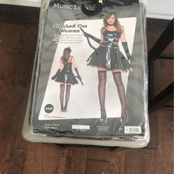 Slashed Cat Women Costume 