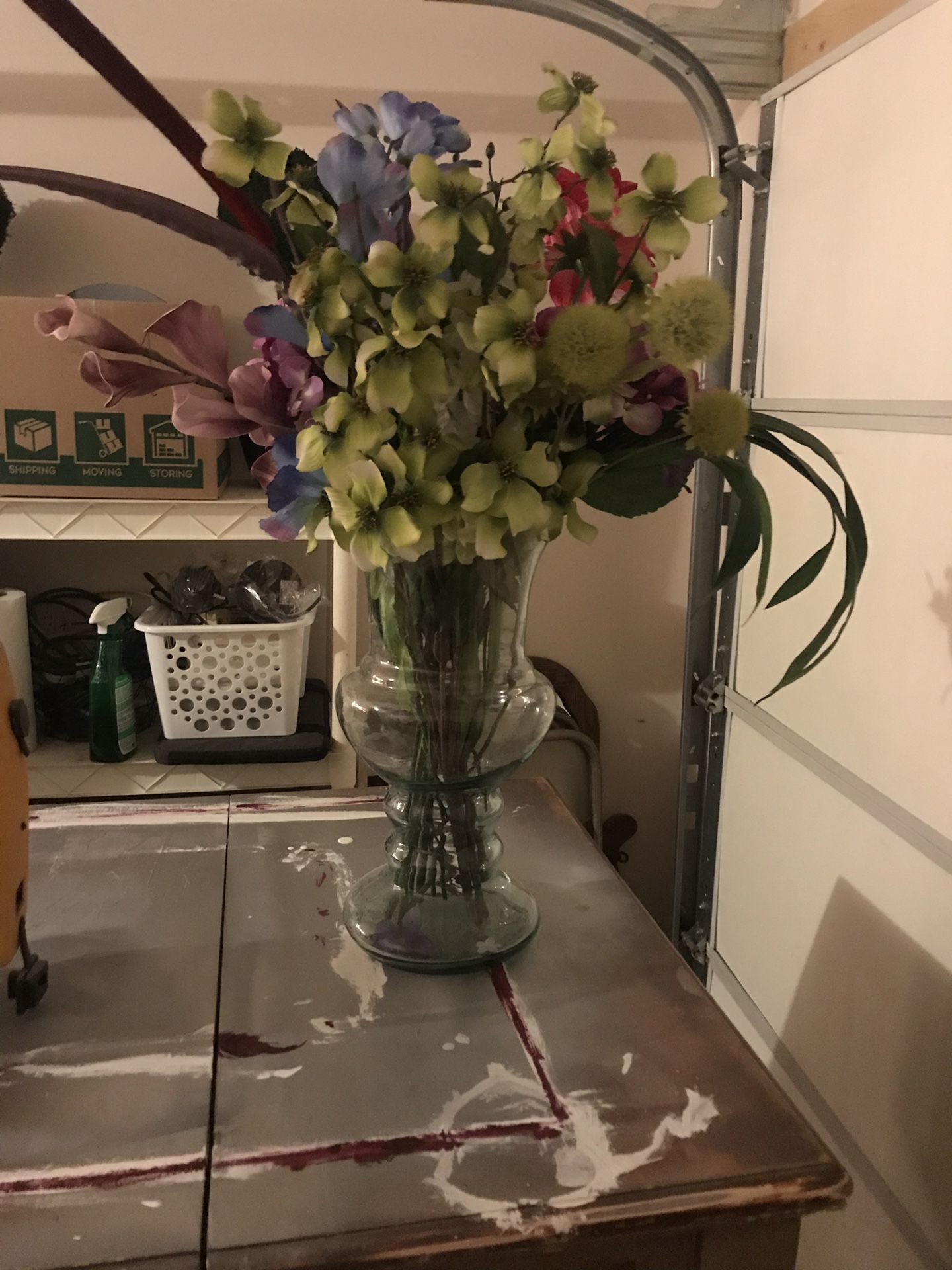 Large glass vase