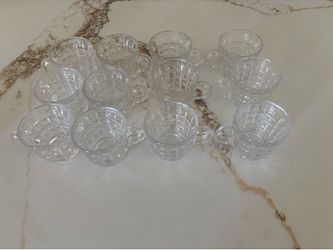 12 piece glass cup set