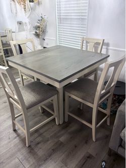 Dining table and chairs