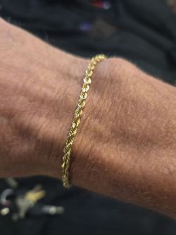 10k gold rope bracelet