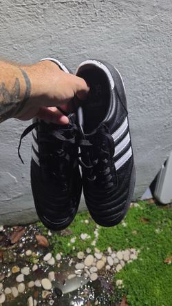 adidas mundial black turf cleats size 12