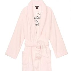 Robe Victoria's Secret Cozy Plush Short Robe XS Pink Mothers Day