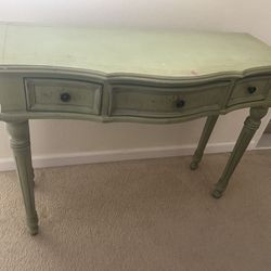 Distressed console table