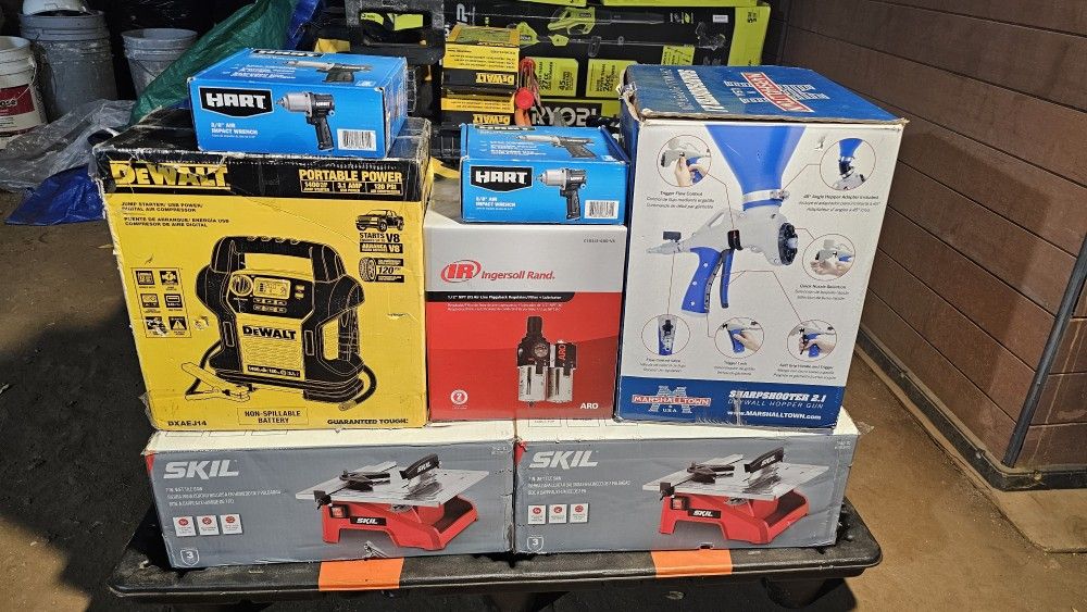 Mixed Tool Palette Dewalt, Ryobi, Milwakke and More