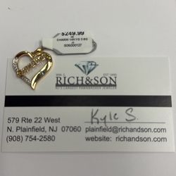 3.6g Yellow Gold Grandma Heart Pendant
