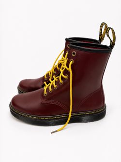 Dr. Martens Zavala Burgundy Leather Boots Women’s US 7 UK 5 EU 38