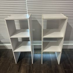 White Cubby Shelves