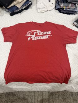 Disney Pixar Toy Story Pizza Planet T-Shirt Men's XL Red Tee